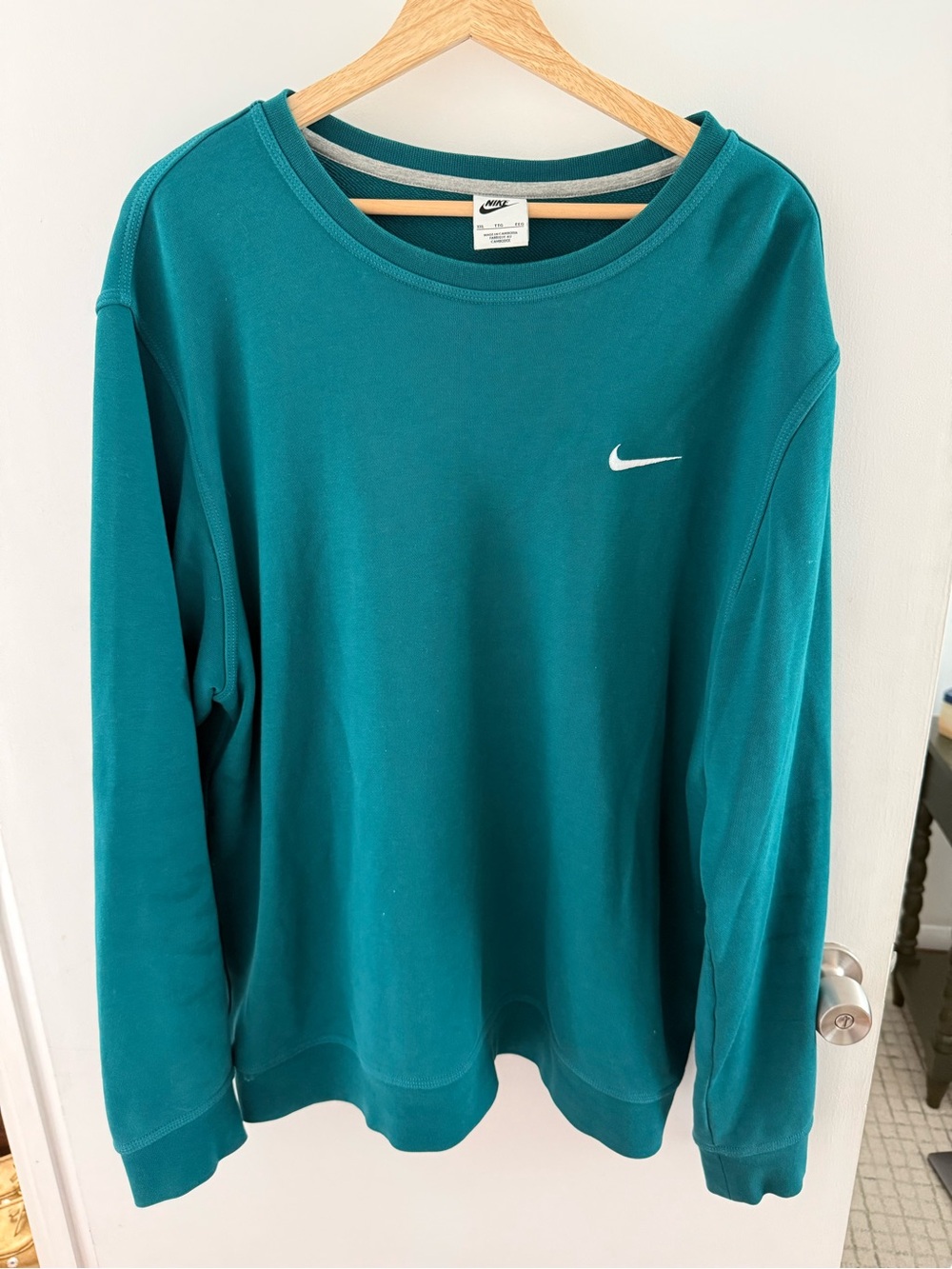 Men’s Nike Teal Crewneck Sweatshirt Size XXL